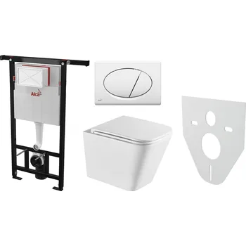 WC sada Alcaplast AM102/1120 Jádromodul komplet do bytových jader se závěsným WC RIMLESS Orlo