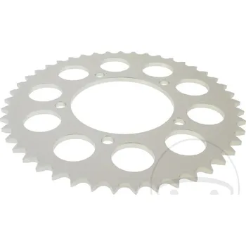 Řetězová sada pro motocykl Esjot hliníková rozeta 45Z typ 520 stříbrná Esjot vnitřní průměr 100 rozteč děr 120 APRILIA RS 125 EXTREMA/REPLICA 95-12, RS 125 EXTREMA/REPLICA 80 KM/H 97-12, RSV 1000 R 04-10, RSV 1000 R FACTORY 04-10, RSV 1000 MILLE 98-03, RSV 1000 R MILLE 00-03, RSV 1