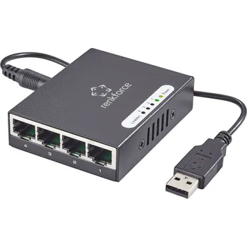 Switch Renkforce RF-4270245 síťový switch 4 porty 1000 MBit/s USB napájení