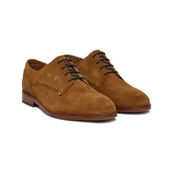 Pánské polobotky Polobotky Tommy Hilfiger Hilfiger Suede Dress Shoe FM0FM05776 Hnědá 42