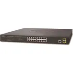 PLANET Technology Planet GS-4210-16T2S L2 switch, 16x 1Gb, 2x 1Gb SFP, QoS, fanless GS-4210-16T2S
