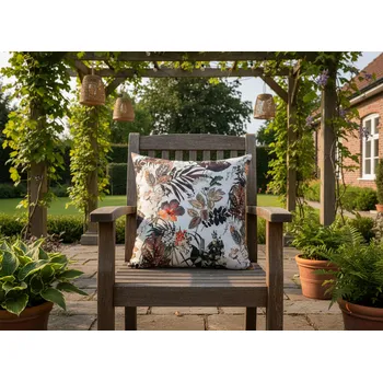 Polštář Dekorační vzorovaný venkovní polštář s výplní JUNGLE II. 45x45 cm Mybesthome Polštář je již včetně vyjímatelné výplně.