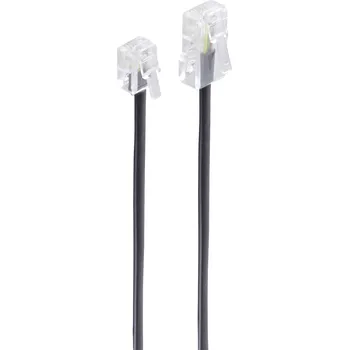Shiverpeaks ISDN kabel [1x RJ11 zástrčka 6p4c - 1x RJ45 zástrčka 8p4c] 6 m černá