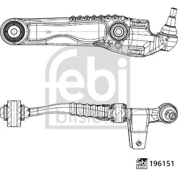Zavěšení kol Příčné rameno - řídící páka zavěšení kol FEBI BILSTEIN 196151