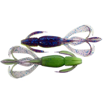 Umělá nástraha Gumová nástraha Keitech Crazy Flapper 4.4" 11cm Violet Lime Belly (6ks)
