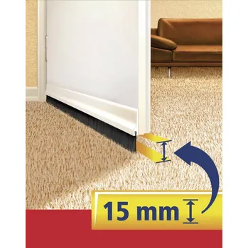 Izolační páska tesa FOR TEXTILES 05403-00102-00 Door sealing rail tesaMOLL® transparentní (d x š) 1 m x 40 mm 1 ks