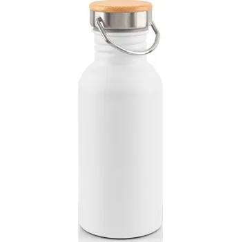Láhev EWING. Jednostěnná láhev z nerezové oceli (90 % recyklovaná) - Bílá