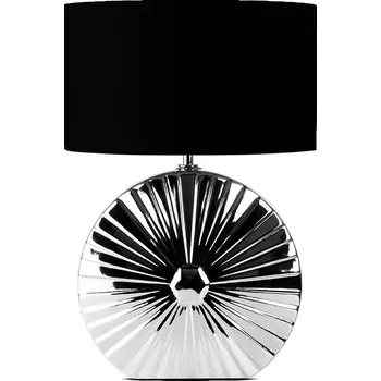 Lampička Stolní lampa RITIM stříbrná/černá