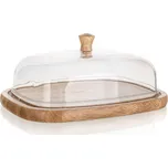 máslenka BRILLANTE 17,4x12,4x6,2cm akryl/dřev.