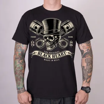 Pánské tričko BLACK HEART Pánské triko BLACKL HEART GENTLEMAN Barva: Černá, Velikost: 3Xl