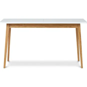 Jídelní stůl Jídelní rozkládací stůl FRISK I 160/200 cm bílý/dub přírodní