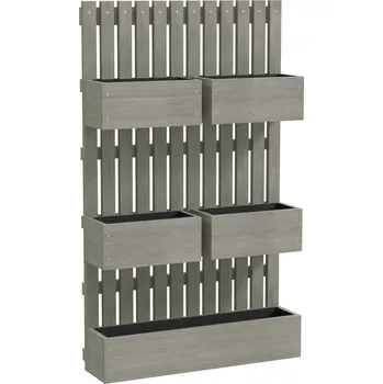 Vyvýšený záhon Vyvýšený záhon ze dřeva | šedý