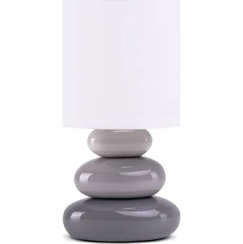 Lampička Stolní lampa SALU šedá/bílá