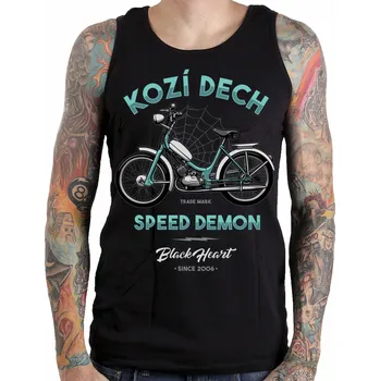 Pánské tílko Pánské Tílko BLACK HEART KOZÍ DECH Barva: Černá, Velikost: XL