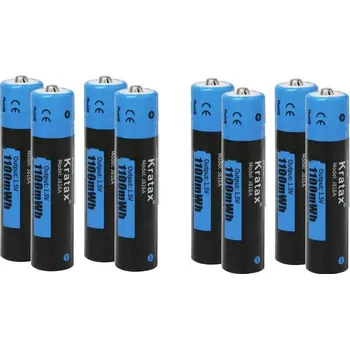 Článková baterie Hixon J816 akumulátor AAA Li-Ion 750 mAh 1.5 V 8 ks