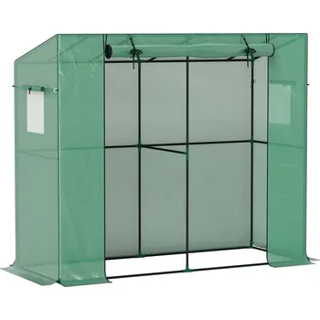 Fóliovník Fóliovník s rolovacími dveřmi 200 x 76 x 170 cm | zelený