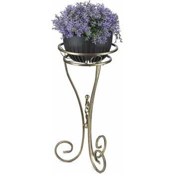 Stojan na květiny STOJAN NA KVĚTINÁČ SHANU 60X28 CM ZLATÁ