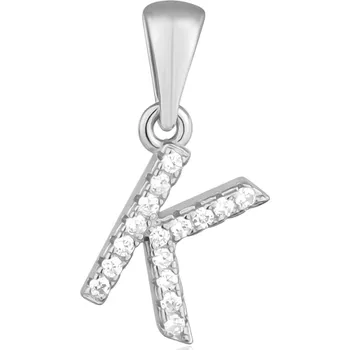 Přívěsek Stříbrný přívěsek iniciála písmeno K