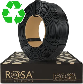 Filament ROSA Filament 3D ReFill R-PLA Black 1,75mm 1 kg