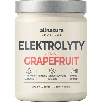 Nápoj pro sportovce Allnature Sportlab Elektrolyty grapefruit 295 g