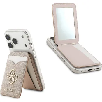 Peněženka Guess PU 4G Mirror MagSafe Cardslot Peněženka se Stojanem Pink