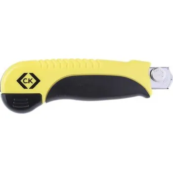 Pracovní nůž Bezpečnostní nůž Zatahovací Pro nízkou zátěž Odlamovací čepel CK 18 mm