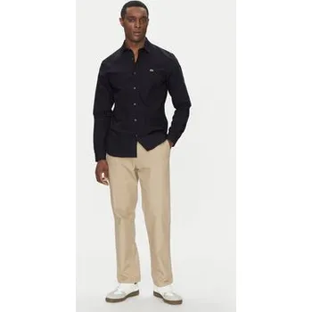 Lacoste Košile CH5620 Tmavomodrá Slim Fit 39