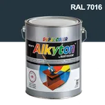 Alkyton hladký lesklý RAL 7016 antracitová šedá 5 l