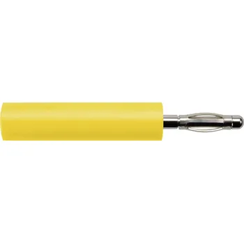 Krokosvorka Schützinger adaptér Ø pin: 4 mm žlutá 1 ks