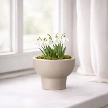 Váza Wikholm Form Obal na květiny Megan béžový mini