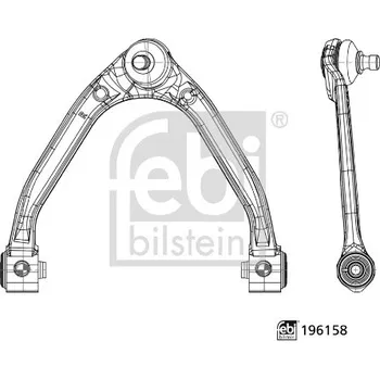 Zavěšení kol Příčné rameno - řídící páka zavěšení kol FEBI BILSTEIN 196158