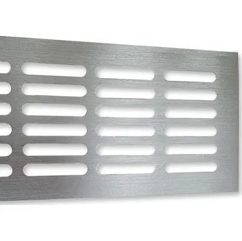 Větrací mřížka Větrací mřížka kartáčovaný hliník 100 x 2000