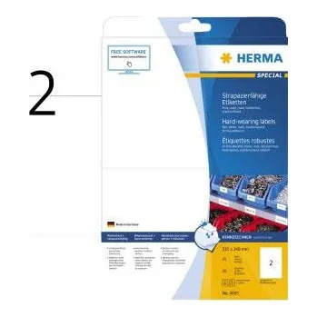 Kotouček do pokladny a tiskárny štítků Herma 4693 Fóliové etikety 210 x 148 mm poylesterová fólie bílá 50 ks extra silné laserová tiskárna, barevná laserová tiskárna, kopírka, barevná kopírka