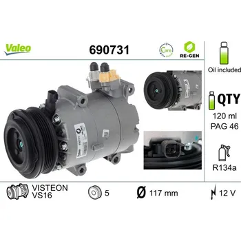 Kompresor klimatizace Kompresor klimatizace VALEO 690731