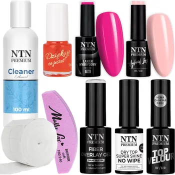 Lak na nehty Sada na nehty French Perfection 2x Hybridní lak NTN 5g + Příslušenství