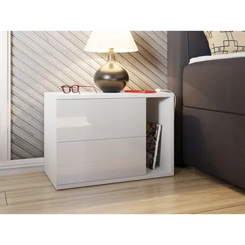 Noční stolek Bílá NOČNÍ STOLEK do ložnice stolek BECE