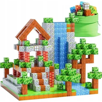 ostatní stavebnice Magnetické Stavebnice , kostky 100 ks - 8 magnetů, silné magnety!