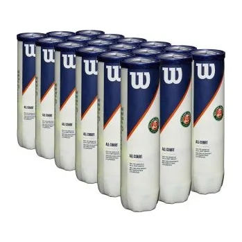 Tenis Tenisové míče WILSON ROLAND GARROS ALL COURT 72 ks karton 18 dóz (4ks) WRT116400