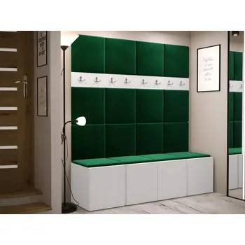 Předsíňová stěna Botník MOB 168 x 186 x 44 cm bílý