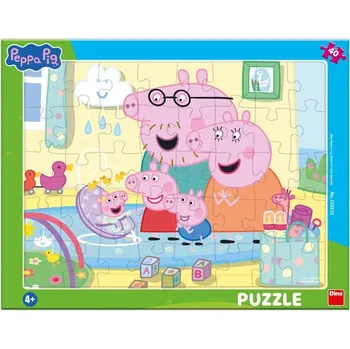 Puzzle Puzzle Rámkové prasátko Pepa George Evie 40 dílků puzzle pro 4leté dítě