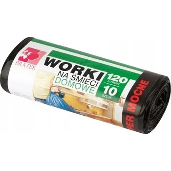 Pytle na odpadky Univerzální pytle na odpad Bratek Pytle na odpadky, černé 120 l 10 ks