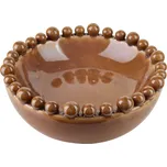 Kulatá dekorativní miska Yarine Ball hnědá