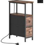 Konferenční stolek s nabíjecí stanicí | hnědý