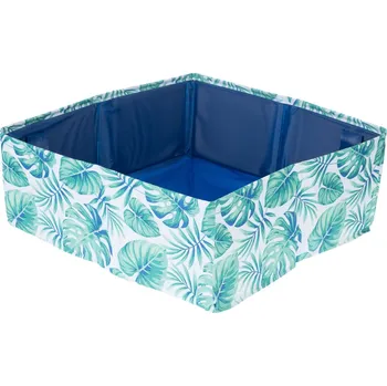 Toaleta pro kočku TIAKI přenosná kočičí toaleta tropická zelená