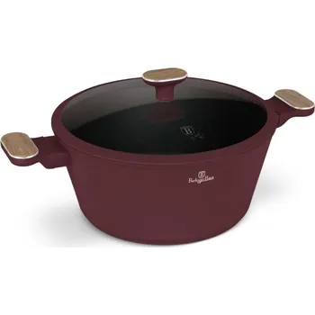 Hrnec BERLINGERHAUS Kastrol s titanovým povrchem a poklicí 28 cm Leonardo Nordic Collection BH-8302