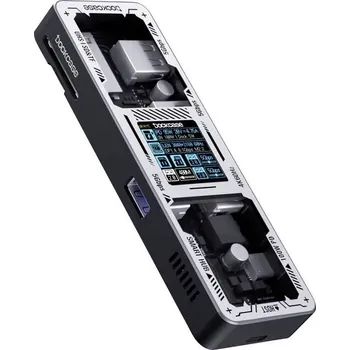 Dockcase USB-C® dokovací stanice DPR71S-EB Vhodné pro značky (dokovací stanice pro notebook): univerzální Integrovaný displej, vč. funkce nabíjení, napájení