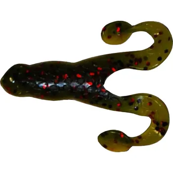 Umělá nástraha Gumová nástraha Relax Turbo Frog 1" 4,5cm YELLOW WATERMELON-BLACK RED GLITTER LAMINATED (1ks)