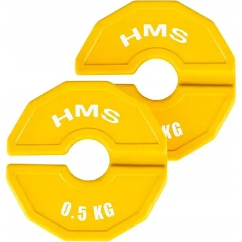 Nástavec/Podložka na Osa Činky, Progresivní Frakční Kotouče/Závaží, Sada 2x0,5 KG HMS