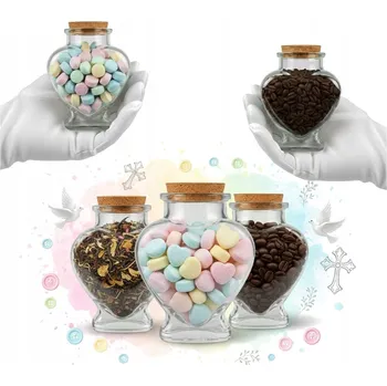 Sklenice 5x Skleněná Sklenice AMOR 150 Ml Křtiny, Svaté Přijímání, Svatba - Na Alkohol, Med, Sladkosti