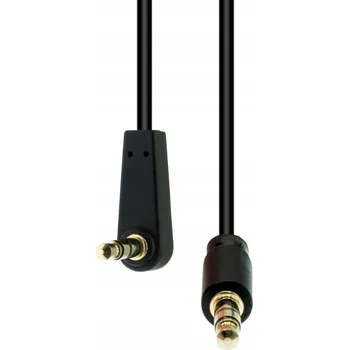 Napájecí kabel ProXtend tenký úhlový kabel 3-pin M-M černý 1,5m, M3SA-015